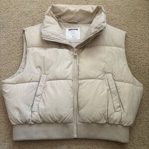 Garage Cream Quilted Vest
